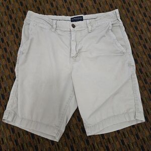 American Eagle Next Level Flex Shorts Mens 30 Khaki Tan Casual Chino